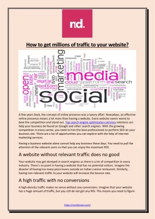 how to get millions of traffic to your website