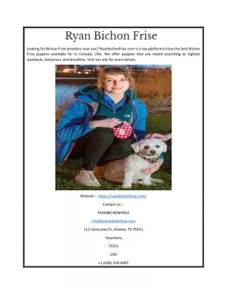 Bichon Frise Puppies Price USA  Ryanbichonfrise.com
