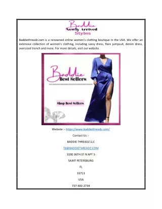 Online Boutique Women's Clothing USA | Baddiethreadz.com