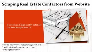 scraping real estate contactors from website