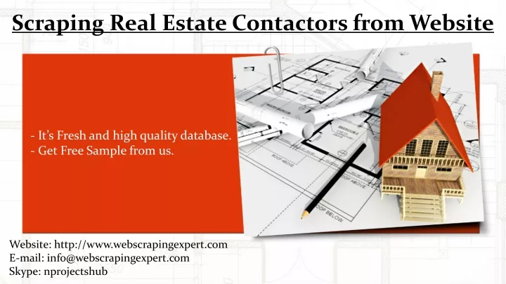 scraping real estate contactors from website
