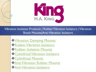Rubber Vibration Isolators