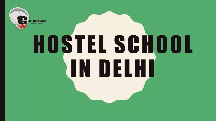 hostel school in delhi