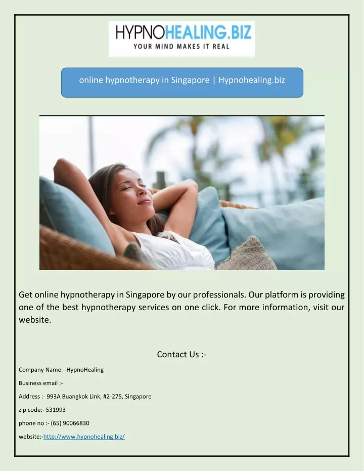 online hypnotherapy in singapore hypnohealing biz