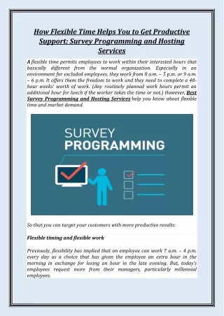how flexible time helps you to get productive