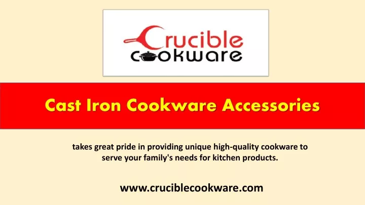 cast iron cookware accessories