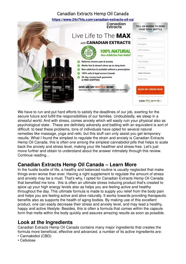 canadian extracts hemp oil canad canadian