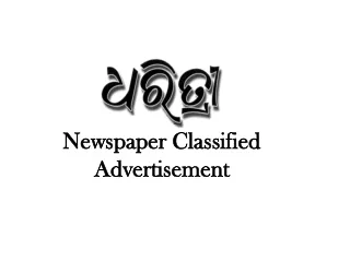 newspaper classified advertisement