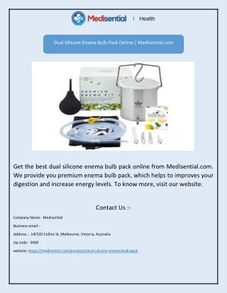 dual silicone enema bulb pack online medisential
