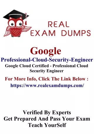 Google Professional Cloud Security Engineer Dumps - RealExamDumps