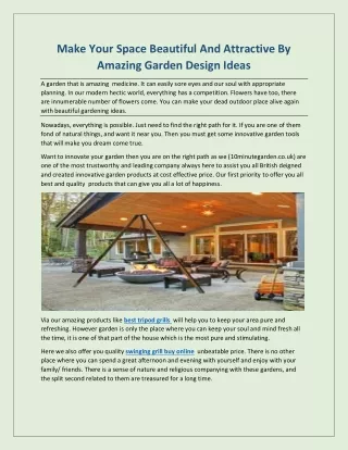 make your space beautiful and attractive