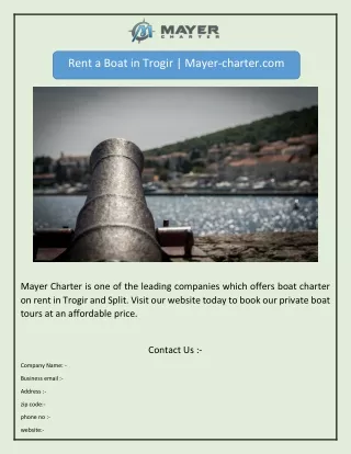 rent a boat in trogir mayer charter com