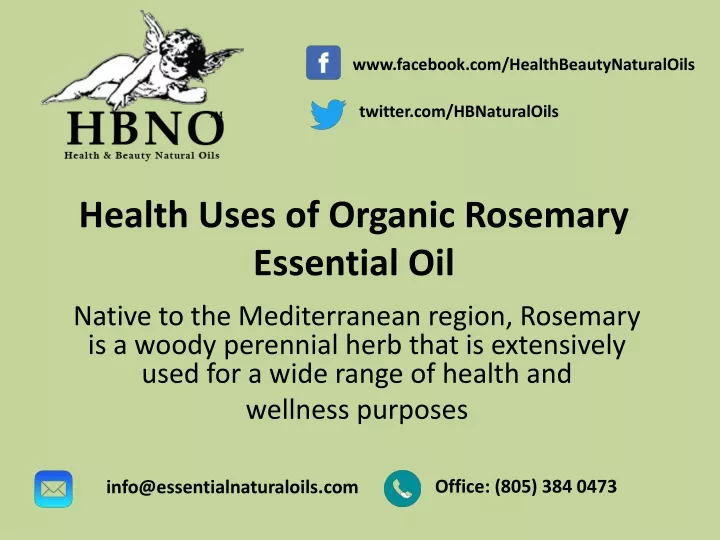 health uses of organic rosemary essential oil