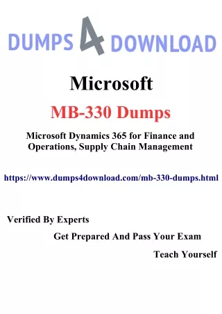 30% Flat Discount On Microsoft MB-330 Dumps PDF