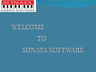 Sonata Software - Digital Transformation Technologies Company