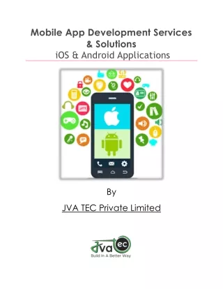 Mobile App Development Services & Solutions |  iOS & Android Mobile Applications