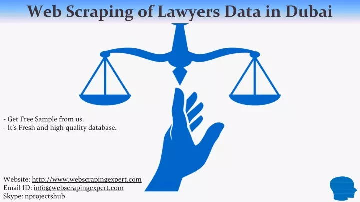 web scraping of lawyers data in dubai