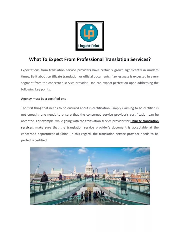 what to expect from professional translation