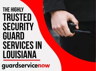 Armed Security Guards | GuardServiceNow