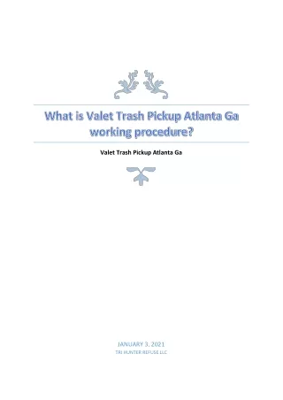valet trash pickup atlanta ga