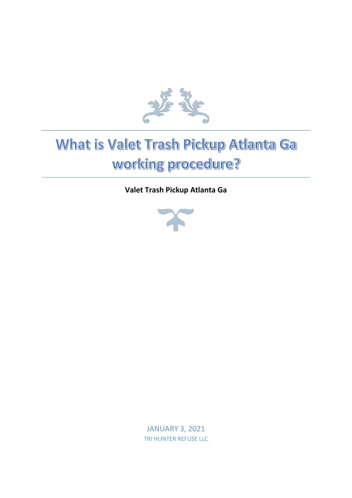 valet trash pickup atlanta ga