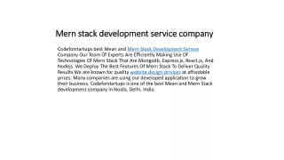 mern stack development service company