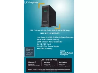 HPE ML350 Gen10 4208 16G 8SFF Server