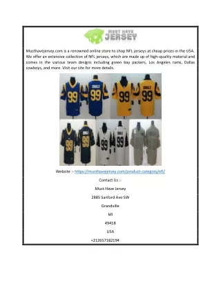 Cheap NFL Jerseys | Musthavejersey.com
