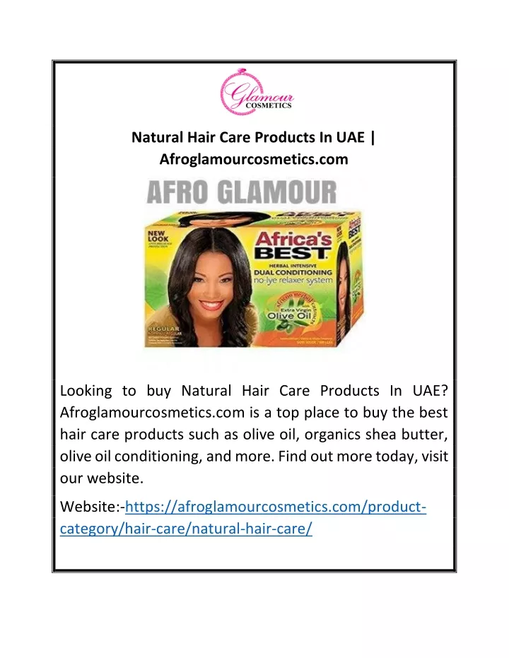 natural hair care products