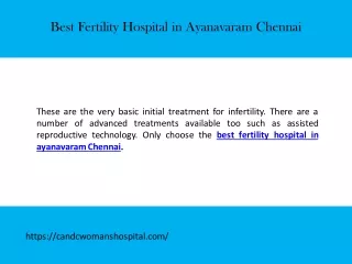 Best Fertility Centre in Ayanavaram Chennai