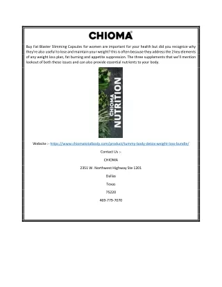 Best Weight Loss Supplements For Women | Chiomatotalbody.com
