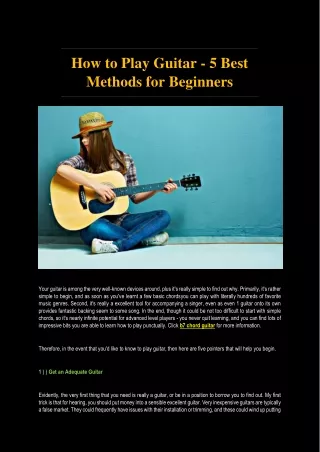 Gooroo Courses: How to Play Guitar: B7 Chord, Lesson 6
