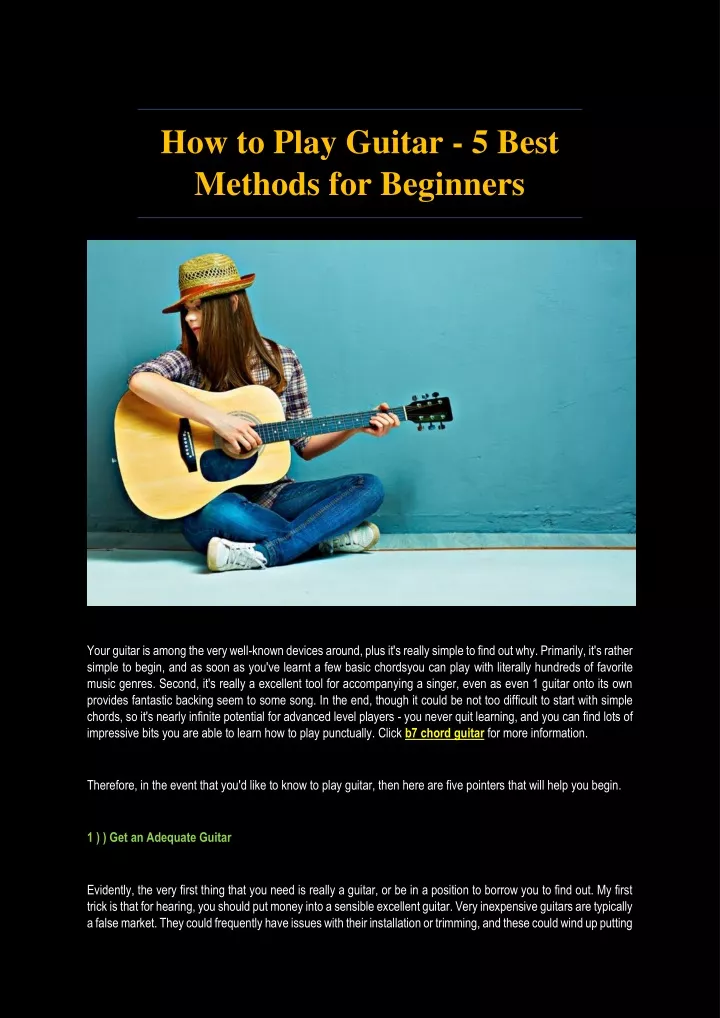 how to play guitar 5 best methods for beginners