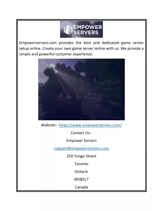 Servers For Minecraft | Empowerservers.com