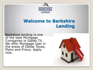 Mortgage Companies in Dallas Texas - Berkshire Lending