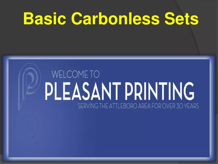 basic carbonless sets