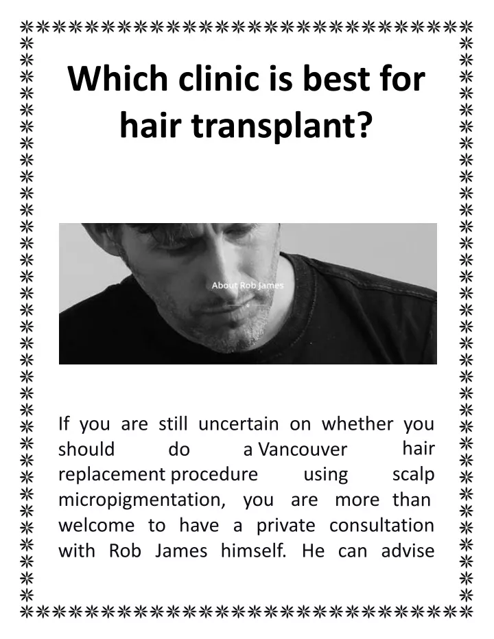 which clinic is best for hair transplant