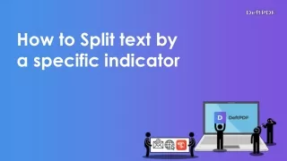how to split text by a specific indicator