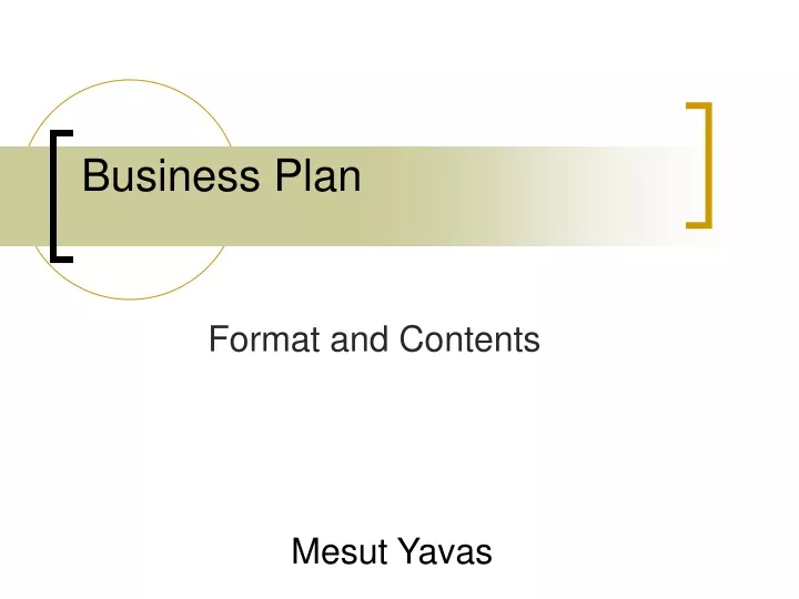 business plan