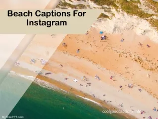 Beach Captions & Hashtag For Instagram