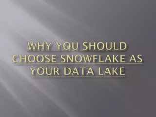 Snowflake Data Lake