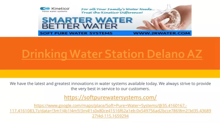 drinking water station delano az