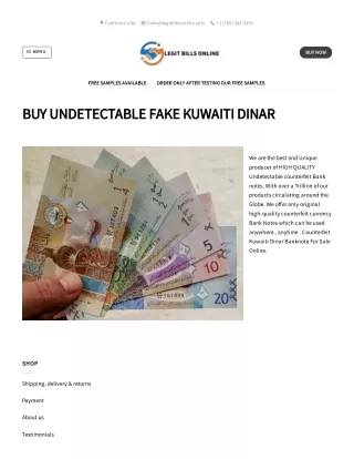 Buy Counterfeit Dinar Notes Online - Legit Bills Online