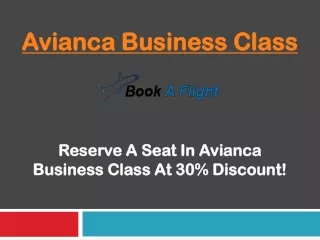 avianca business class