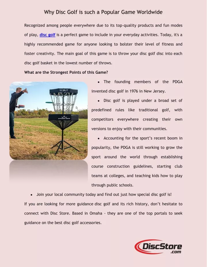 why disc golf is such a popular game worldwide