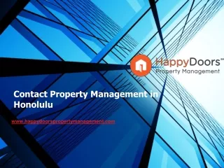 contact property management in honolulu