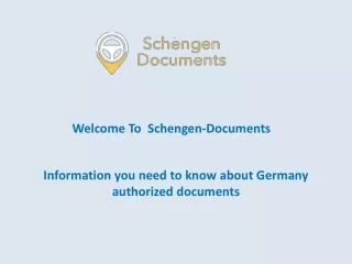 Information you need to know about Germany authorized documents
