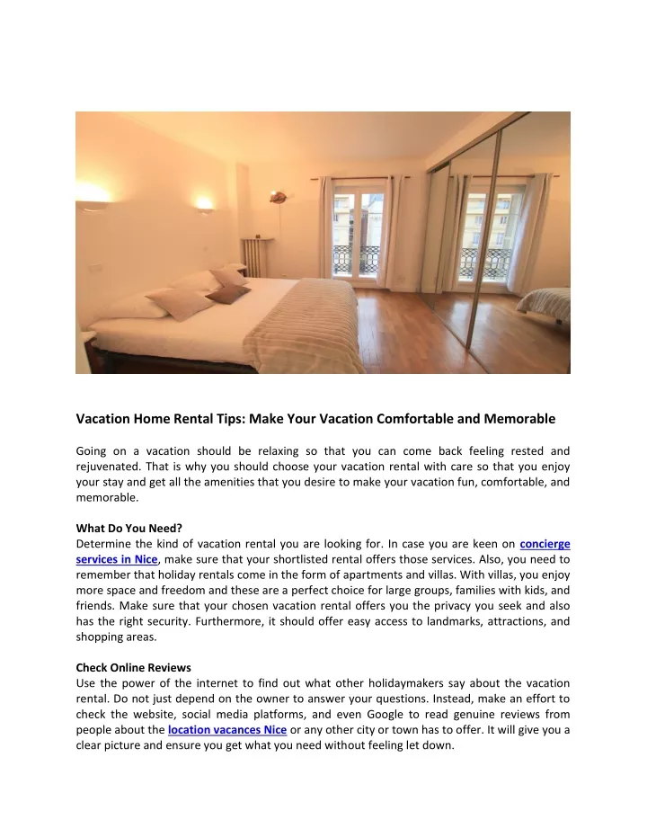 vacation home rental tips make your vacation