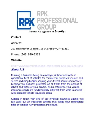 Insurance agency in Brooklyn