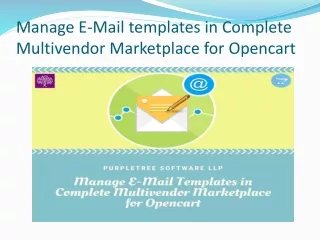 manage e mail templates in complete multivendor marketplace for opencart